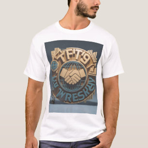 3D Render Illustration Dynamic Composition T-Shirt