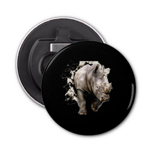 3d Rhino  _ African Safari Animal Rhinoceros Bottle Opener