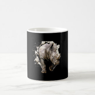 3d Rhino  - African Safari Animal Rhinoceros Coffee Mug
