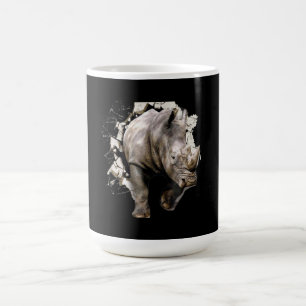 3d Rhino  - African Safari Animal Rhinoceros Color Morph Mug