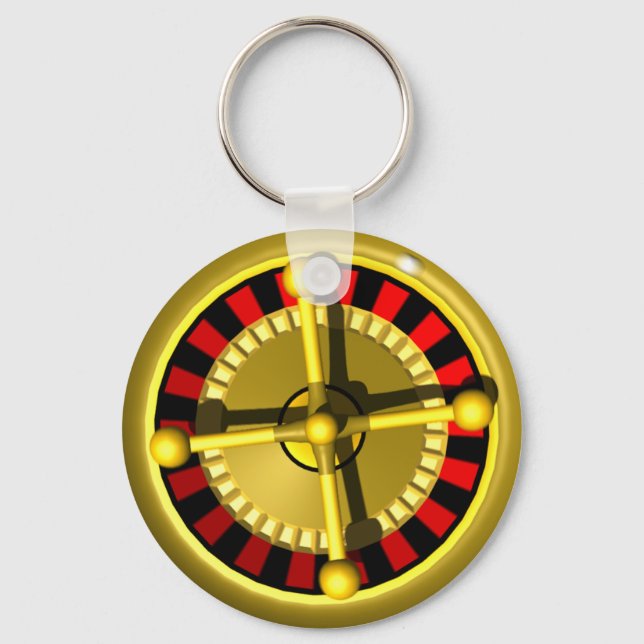 3d roulette wheel keychain (Front)