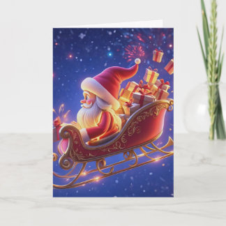 3D Santa Claus Christmas Greeting Card – Festive H