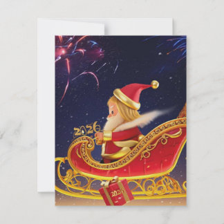 3D Santa Claus Christmas Greeting Card – Festive H
