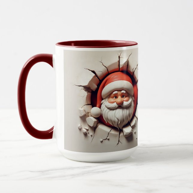 3D Santa Mug (Left)