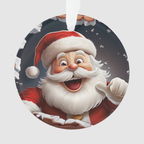 3D Santa Ornament