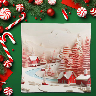 3D Scandinavian Winter Landscape Trinket Tray