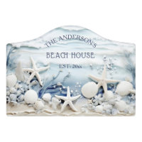 3D Sea Star And Shells Custom Coastal