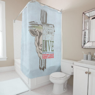 3D Shadow Cross Sacrificial Lamb Born To Die Shower Curtain