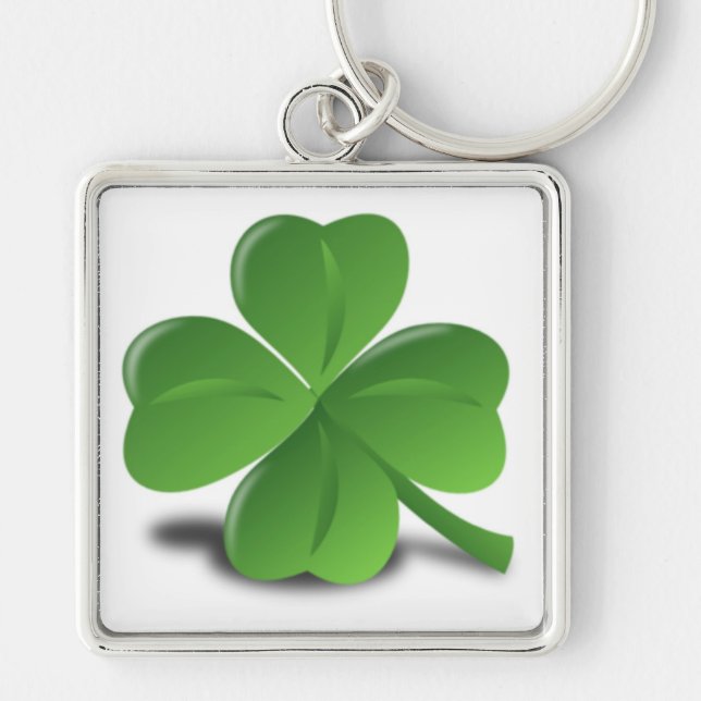 3D Shamrock/Clover Keychain (Front)