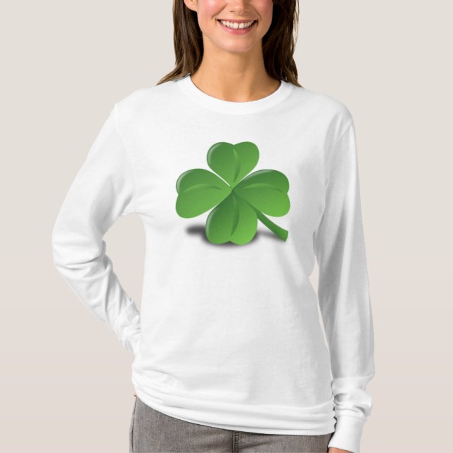 3D Shamrock/Clover T-Shirt (Front)