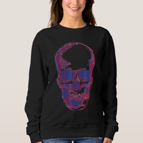 3d Skull Gothic Surreal Art Sweatshirt