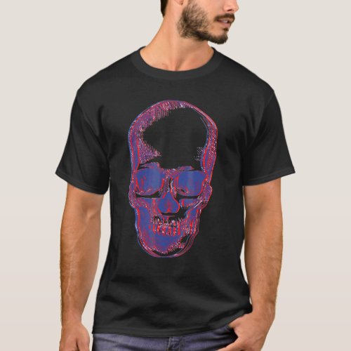 3d Skull Gothic Surreal Art T_Shirt