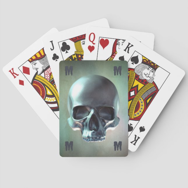 3D skull render Poker Cards (Back)