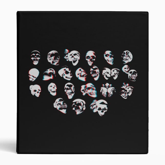 3D Skulls: Custom Binder (Front)