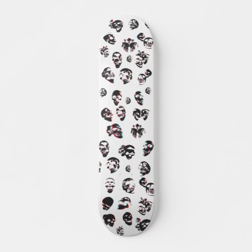 3D Skulls Custom Skateboard