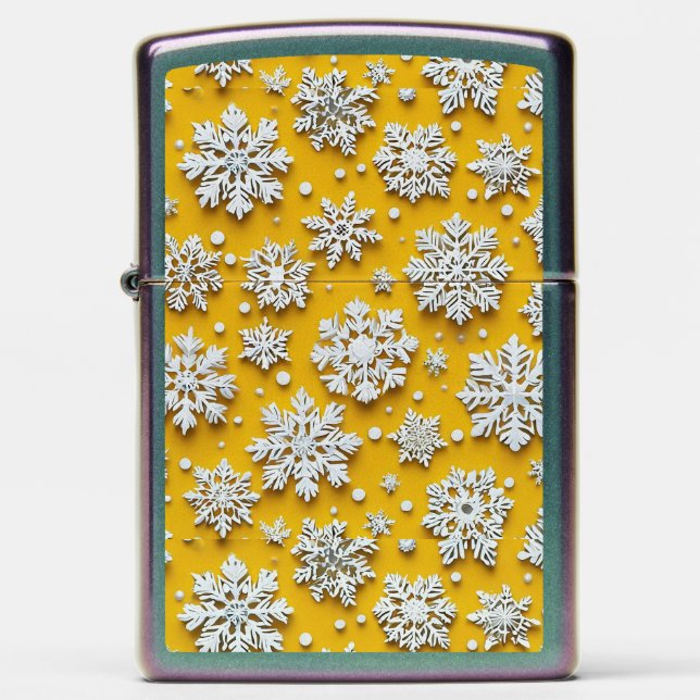 3d snowflakes zippo lighter (Front)