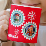 3D Snowman Christmas Personalized Kids Photo Coffee Mug<br><div class="desc">3D rsnowman Christmas personalized kids photo coffee mug</div>