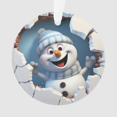 3D Snowman Ornament
