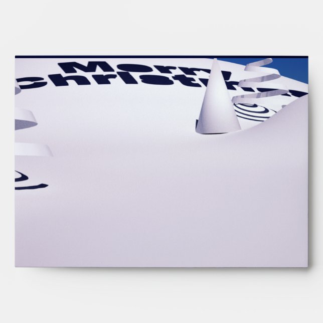 3D SNOWY MERRY XMAS SEASON'S GREETING envelope (Front)