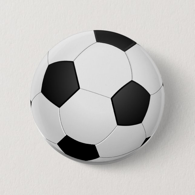 3D Soccer Ball Button (Front)
