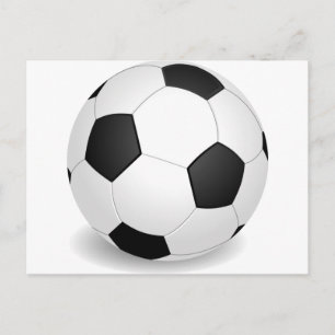 3D Soccer Ball Postcard
