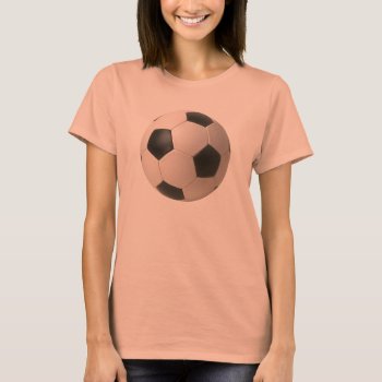 3d Soccerball Black White Football T-shirt by mystic_persia at Zazzle