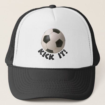3d Soccerball Sport Kick It Trucker Hat