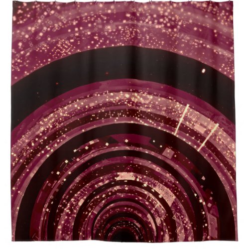 3D space sci_fi background Shower Curtain