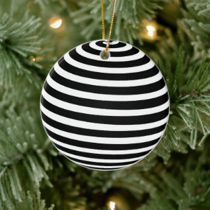 3D Sphere Optical Illusion Ceramic Ornament