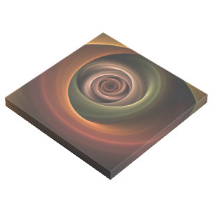 3D Spiral Abstract Warm Colors Modern Fractal Art