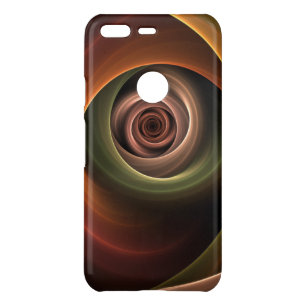3D Spiral Abstract Warm Colors Modern Fractal Art Uncommon Google Pixel Case