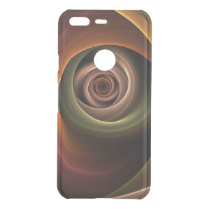 3D Spiral Abstract Warm Colors Modern Fractal Art Uncommon Google Pixel Case
