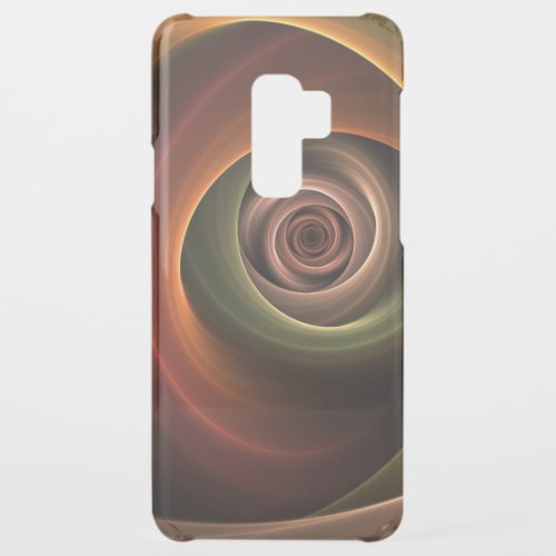 3D Spiral Abstract Warm Colors Modern Fractal Art Uncommon Samsung Galaxy S9 Plus Case