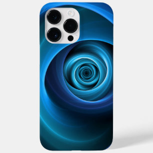 3D Spiral Blue Colors Modern Abstract Fractal Art Case-Mate iPhone 14 Pro Max Case