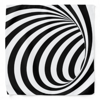 3D Spiral Hole Optical Illusion Bandana
