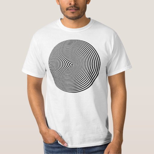 3D Spiral Optical Illusion T-Shirt | Zazzle