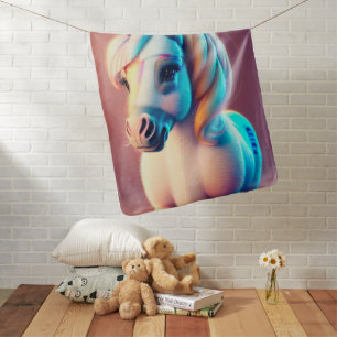 3D Spirit Pony 3 Baby Blanket