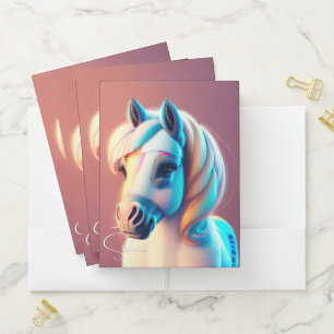 3D Spirit Pony 3 Pocket Folder