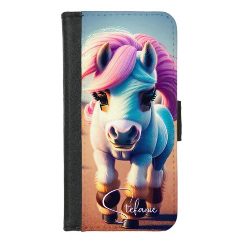 3D Spirit Pony 4 iPhone 87 Wallet Case