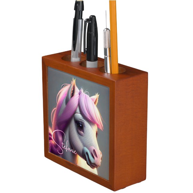 3D Spirit Pony 5 Desk Organizer (In Situ)
