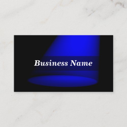 3D Spotlight (Blue) Business Cards