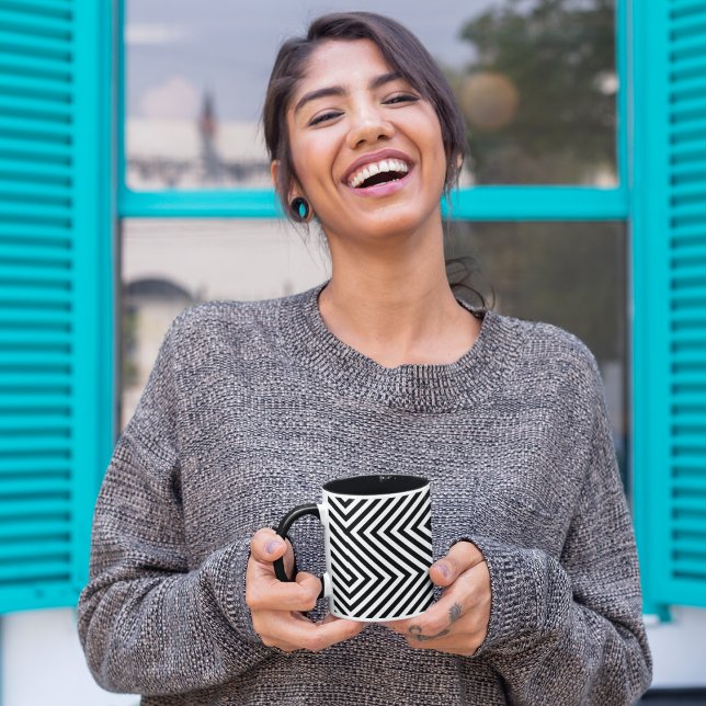 3d Square Illusion Pattern Mug (Mugs and cups)