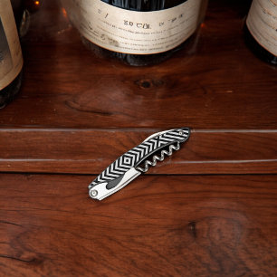 3d Square Illusion Pattern Waiter's Corkscrew
