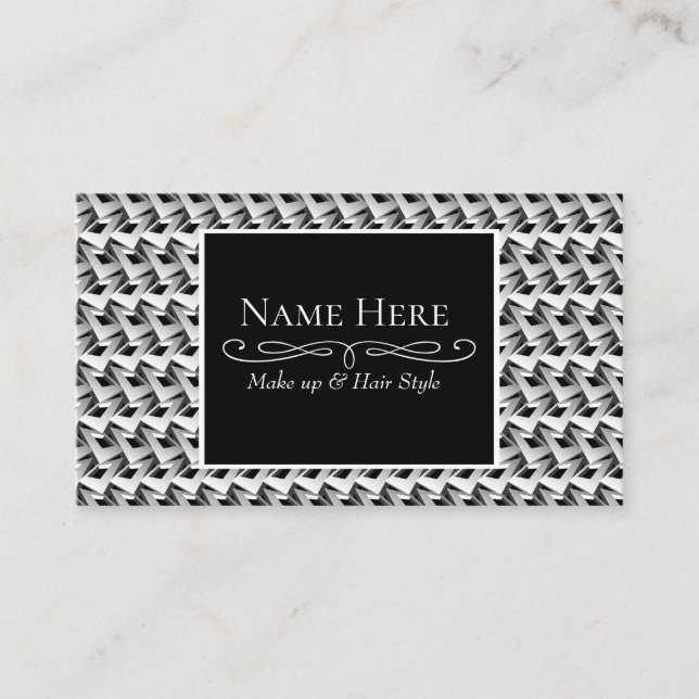 3D squares Business Card (Front)