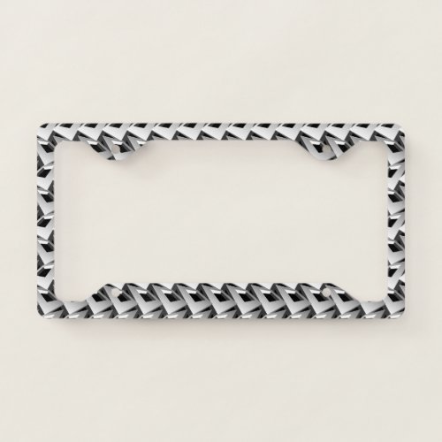 3D squares License Plate Frame