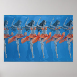 3D Stereogram Dancer Poster