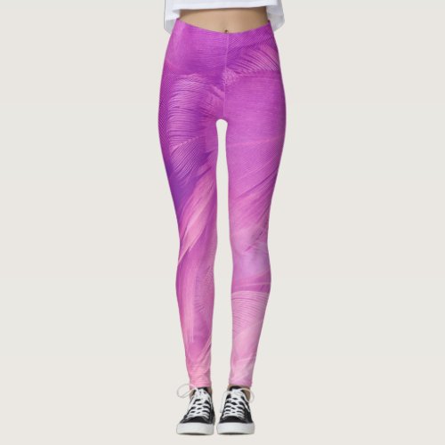 3d Stunning Boho pattern Pink Leggings