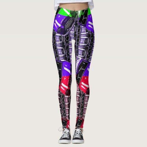 3d Stunning Sports Pattern  Leggings