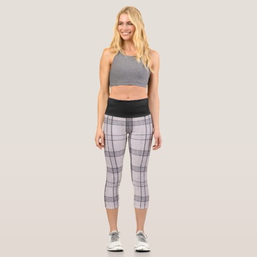 3d Stunning Texture Design with Black strip  Capri Leggings