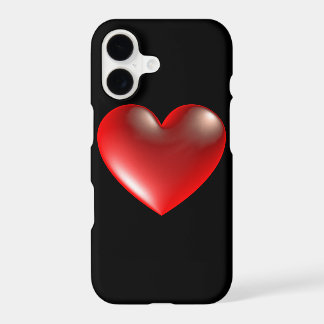 3D Style Heart Symbol Red iPhone 17 Case